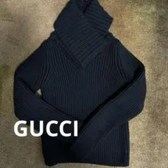 GUCCI黒 ニット ハイネック セーター