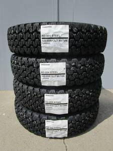 全国送料込み■ブリヂストンRD604■145/80R12LT 80/78N■新品４本セット■軽トラ軽バンエブリイキャリイハイゼットバモスクリッパーNバン