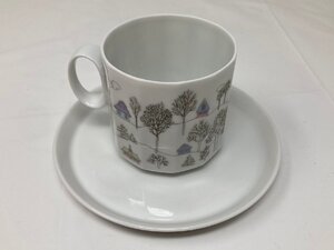 ◆Rosenthal ローゼンタール カップ＆ソーサー C＆S 冬の旅 1970年代 廃盤品 1客 中古◆14788