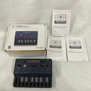 Q202-S3 BEHRINGER ベリンガー JT-4000 MICRO HYBRID MODELING SYNTHESIZER シンセサイザー オーディオ機器 箱/説明書付き 通電OK 1352849