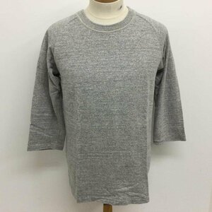 ウエアハウス 4049 7分袖 フリーダムTシャツ 3/4 SLEEVE FREEDOM T-SHIRT タグ付 カットソー カットソー L 灰 / グレー 無地