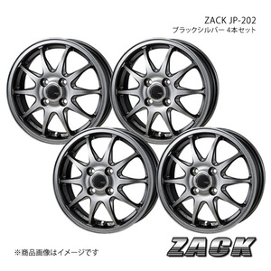 ZACK JP-202 フレアワゴン MM32S 2013/7～2017/1 アルミホイール4本セット 【13×4.0B 4-100 +42 ブラックシルバー】