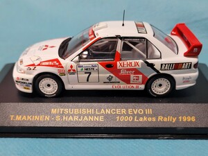 新品未展示　MITSUBISHI LANCER EVOLUTION Ⅲ T.T.MAKINEN -S.HARJANNE 1000Lakes Rally 1996 1/43