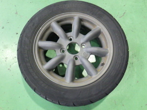 RS Watanabe タイヤホイール1本 13インチ 5.0J 4H PCD100 165/60R13 ワタナベ 【管理番号 0637 RB4-701】中古【小物】