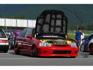 DEEPSRACING★EK9シビックタイプRエアロミラー左右セット R-81ミラノレッド ドアミラー スプーンタイプ★検)EK2 EK3 EK4 B16A B16B