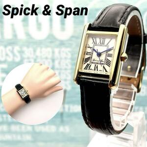 美品■稼働 Spick & Span スピックアンドスパン レディース 腕時計 青針 綺麗 アンティーク ヴィンテージ N728-200-3