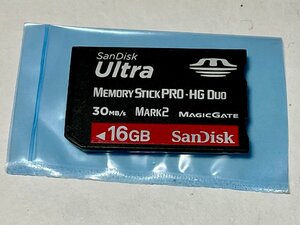 SanDisk サンディスク MEMORY STICK PRO-HG DUO メモリースティックデュオ 16GB 1枚 フォーマット済み 動作確認済みジャンク品