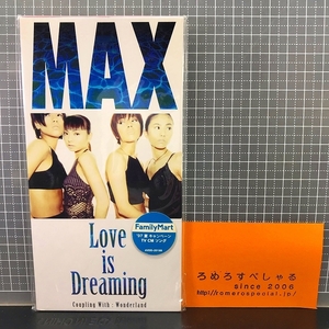 同梱OK○サンプル見本盤【8cmシングルCD/8センチCD♯309】MAX/マックス『Love is Dreaming/ラブ・イズ・ドリーミング/Wonderland』1997年