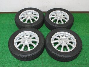 Z435【送料無料】155/65R13 超溝高 8.5~9分山 トーヨー スタッドレス GARIT GIZ 2021年製 ホイールセット 4本 激安 ワゴンR モコ アルト 等