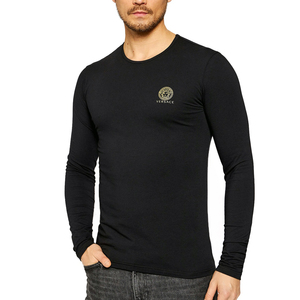 送料無料 3 VERSACE ヴェルサーチ AU10197 A232741 ブラック メデューサ 長袖Tシャツ 1枚組 バラ売り size 7