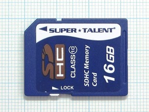 ★SUPER TALENT ＳＤＨＣ メモリーカード 16GB 中古★送料６３円～