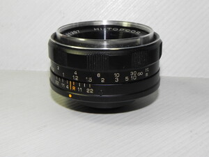 TOKYO KOGAKU HI TOPCOR 50mm/f2レンズ(ジャンク品)