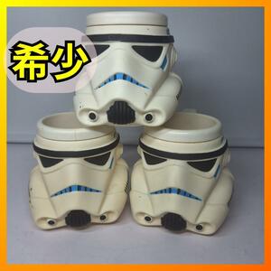 ■スターウォーズ フェイスマグ ストームトルーパー 3個セット まとめ売り Star Wars Storm Trooper Mug Cup 1997 Vintage g886