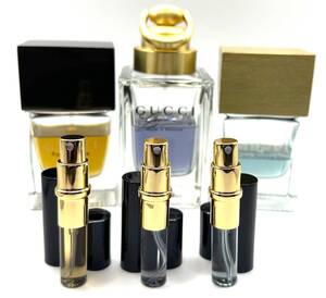 ★グッチ特選3種香水・GUCCI POUR HOMME I & II & MADE TO MEASURE 各3.5ml 3種総計3本セットのみ出品です。廃盤 超人気香水