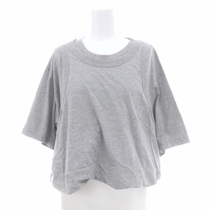 ジェーンスミス JANE SMITH 24SS LAYERED T-SHIRT レイヤード半袖Tシャツ カットソー コットン S グレー /NR ■OS レディース