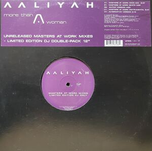 AALIYAH限定盤 More Than A Woman (Unreleased Masters At Work Mixes) 12inch盤その他にもプロモーション盤 人気レコード 多数出品。