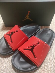 新品 未使用 NIKE JORDAN JUMP MAN SLIDE サンダル 27cm US9 ナイキ ジョーダン ジャンプマン ブラック レッド 黒 赤 メンズ