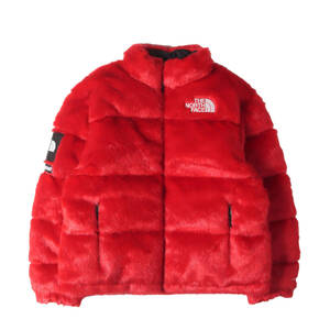 Supreme シュプリーム ジャケット M 20AW THE NORTH FACE フェイクファー ヌプシ ダウンジャケット (Faux Fur Nuptse Jacket) レッド