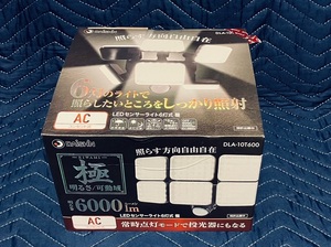 新品未開封☆センサーライト6000ルーメン LEDセンサーライト6灯式 極 コンセントタイプ DLA-10T600 DAISHIN 大進 60w AC100v 屋内/屋外対応