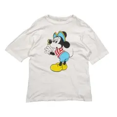 90s Vintage Disney ミッキーマウス マリンルック Tシャツ