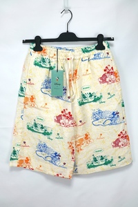 20SS GUCCI Disney Printed Linen Shorts グッチ ディズニー プリンテッド リネンショーツ 44サイズ 604046