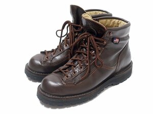 定価7.9万 美品 Danner ダナー EXPLORER エクスプローラー オールレザー ブーツ GORE-TEX 45200 ブラウン メンズ US 8 シューズ 26-26.5cm