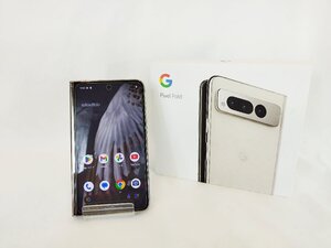 中古品 SIMフリー Google Pixel Fold ポーセリン 256GB グーグル ピクセル スマホ スマートフォン 折りたたみ 二つ折り / 名古屋発10-243△