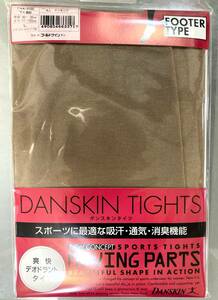 DANSKIN/ダンスキン/DAA9100・アーモンドカラー・Lサイズマチ無し/強力消臭抗菌オールスルーダンスタイツ・ゴールドウイン日本製