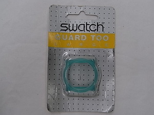 絶版当時物新品未使用品!! SWATCH GUARD TOO LARGE Turqoise（半透明）/スウォッチ ガードトゥー ラージサイズ 半透明ターコイズ