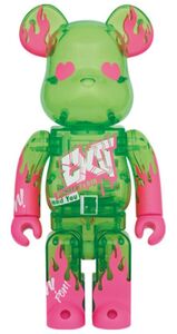 ★希少★新品★ベアブリック 400% BE@RBRICK EXIT 生写真付 A イグジット りんたろー 兼近 吉本 MEDICOMTOY 千秋 bape kaws