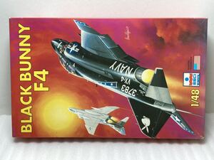 即決 ESCI ERTL 1/48 F4 Black Bunny 4092 ブラックバニー 未組立て イタリア製 1980年代 エッシー 当時物 希少 絶版