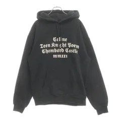 CELINE (セリーヌ) 21AW Chambord Loose Sweatshirt in Cotton Fleece 2Y493052H ジャンポール ルーズスウェットプルオーバーパーカー フーディ ブラック