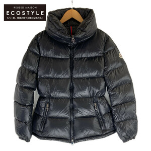 新品同様/ MONCLER モンクレール 22年製 DOURO ドウロ リサイクル素材 ショートダウン ジャケット 3 ブラック レディース