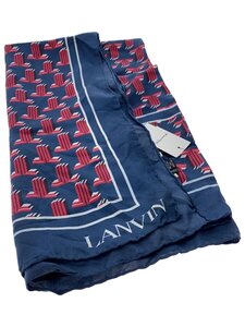 LANVIN◆ストール/シルク/NVY/総柄