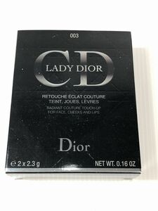 クリスチャンディオール Christian Dior レディ ディオール 003 フェイスカラー リップカラー 未使用 送料185円 F0
