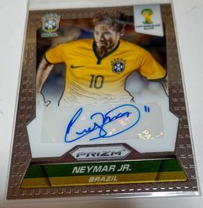 PANINI PRIZM WORLD CUP （ブラジル大会）　ネイマール　直筆サインカード　サッカー ブラジル代表