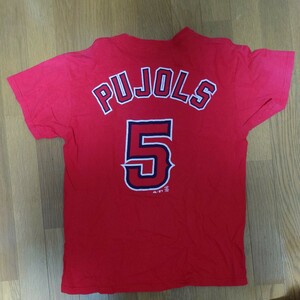 ロサンゼルス・エンゼルス アルバート・プホルス 半袖Tシャツ Mサイズ St. Louis Cardinals MLB メジャーリーグ 