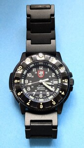 メンズ時計【中古】　LUMINOX　ルミノックス　3400シリーズ　ナイトホーク　F-117　クオーツ 