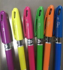 【アイアントレー付き】海外版 Pentel ぺんてる ボールペン トラディオ・エナージェル 6色セット BL117FV-6set