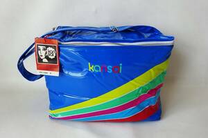 昭和レトロ・当時物【kansai/保冷バッグ・クーラーバッグ/容量11.5L/レインボー】未使用・タグ付き・自宅保管品/ダイヤ魔法瓶工業株式会社