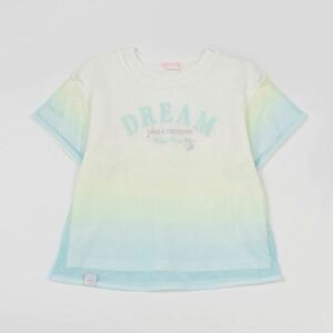 メゾピアノ新品新作タグ付きグラデーションメッシュ　レイヤードTシャツ120