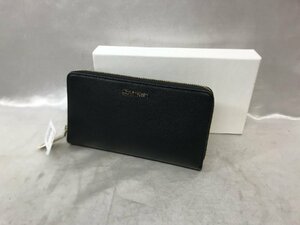 【新品未使用箱付き】Calvin Klein カルバンクライン K60K605668-BDS フェイクレザー ラウンドファスナー 長財布 ブラック