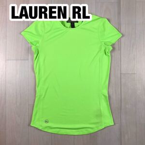 LAUREN ACTIVE RALPH LAUREN ローレン アクティブ ラルフローレン Tシャツ レディースサイズ XS 蛍光グリーン