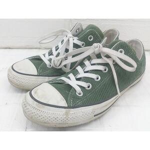 ◇ CONVERSE 1SC027 ALL STAR 100 CORDUROY OX スニーカー シューズ サイズ25cm グリーン レディース P