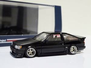 ホビージャパン 1/64 トヨタ カローラ レビン AE86 3 DOOR Customized Ver. Black 改 86レビン