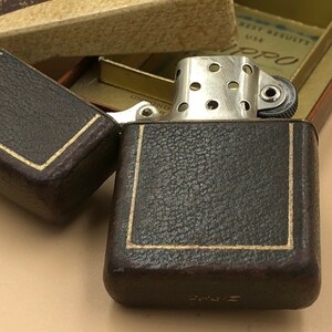 ジッポー ZIPPO ライター フルカバーレザー 未使用 1950年製 LEATHER CRAFTRDオリジナルボックス インストラクション