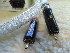 ハイエンド 6AG 12ストランド☆WBT-0102AG Plugs 6N Crystal Silver OCC RCAケーブル 1.0m ペア