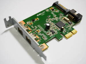 美品 HP純正品 IEEE1394b PCI-Express インターフェースカード タイプB 632487-001 Firewire Win11対応 ロープロファイル専用