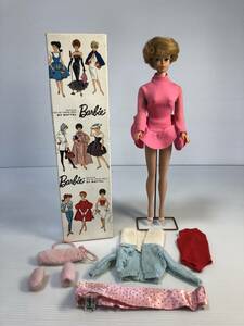 当時物 MATTEL Barbie バービー 人形 箱付 レア 希少 ビンテージ レトロ 金髪 青目 BLONDE (A182)