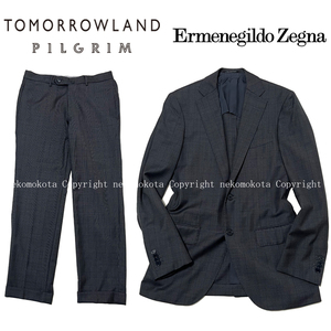 トゥモローランド PILGRIM ゼニア トロフェオ セットアップ 44 スーツ 2B ジャケット パンツ TOMORROWLAND TROFEO Ermenegildo Zegna